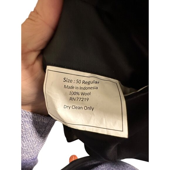 💰BOGO💰 Pronto Uomo Platinum Mens Black Wool Tuxedo Blazer Size 50 Regular - Picture 3 of 10